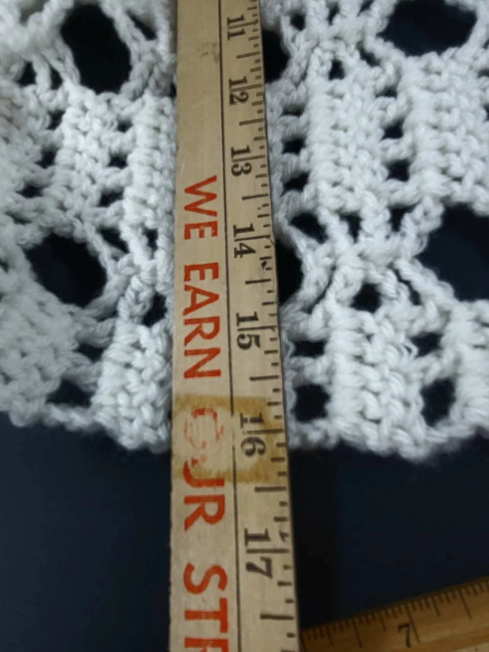Cream Crocheted Scarf 88